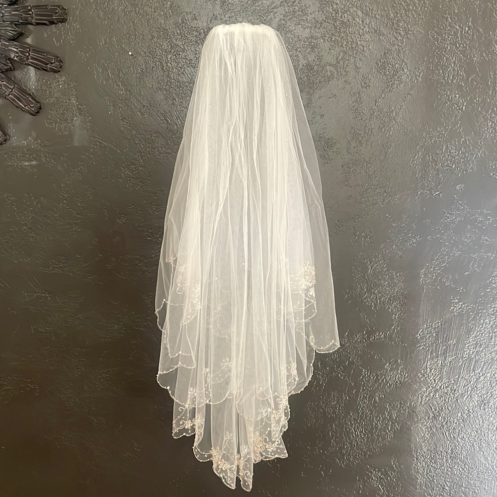 Wedding Veil with beadwork